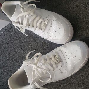 All white mens Nike Air force ones